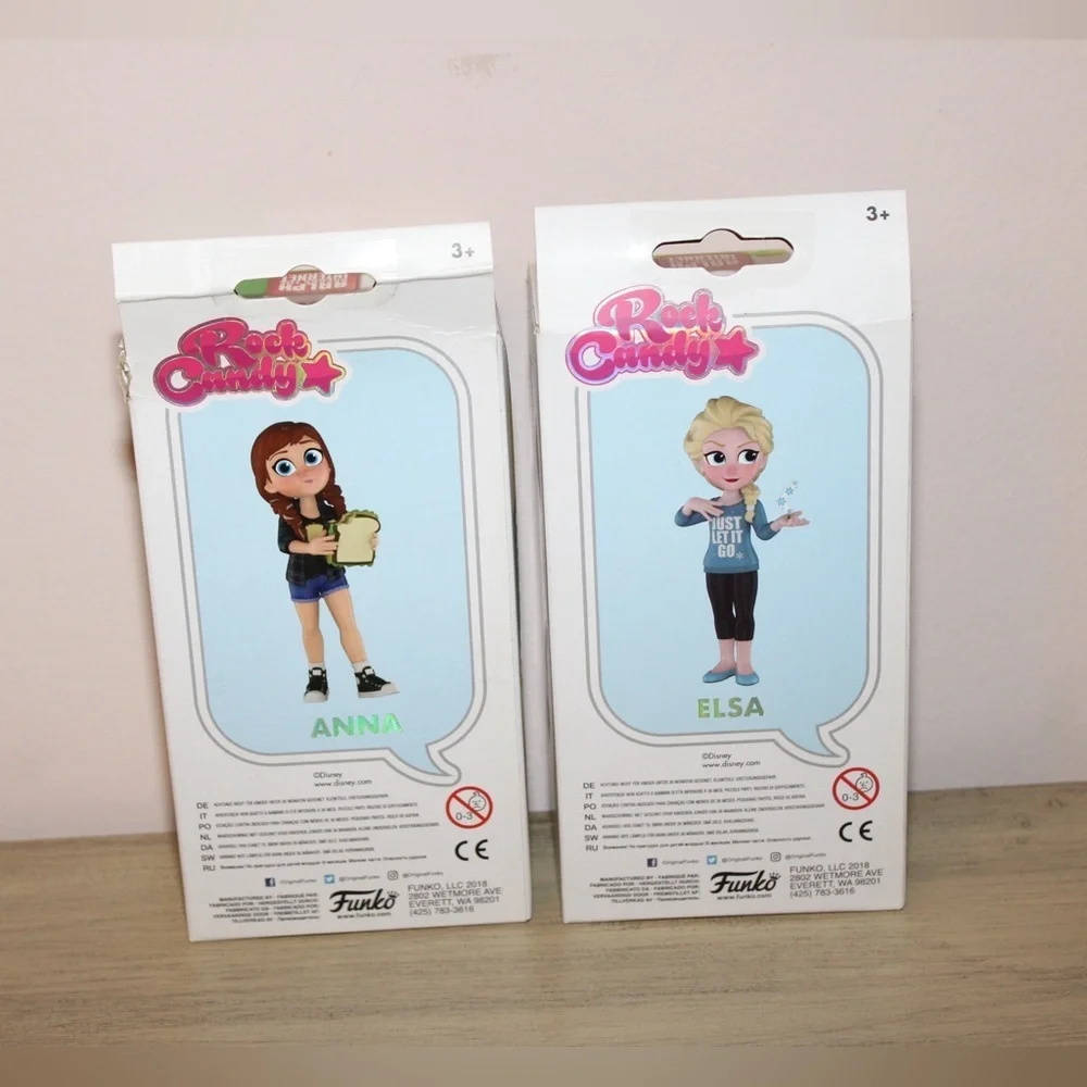 Rock Candy Funko Ralph Breaks The Internet Set of 2 Frozen Anna Elsa Collectible - Picture 4 of 6